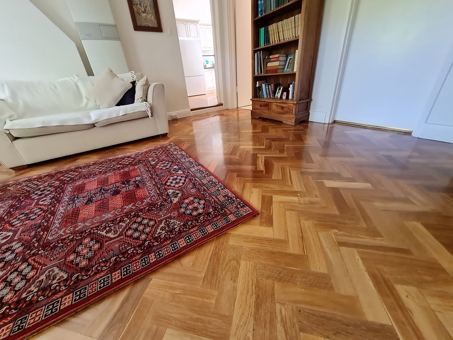 Polished Jarrah Parquetry Floor 2
